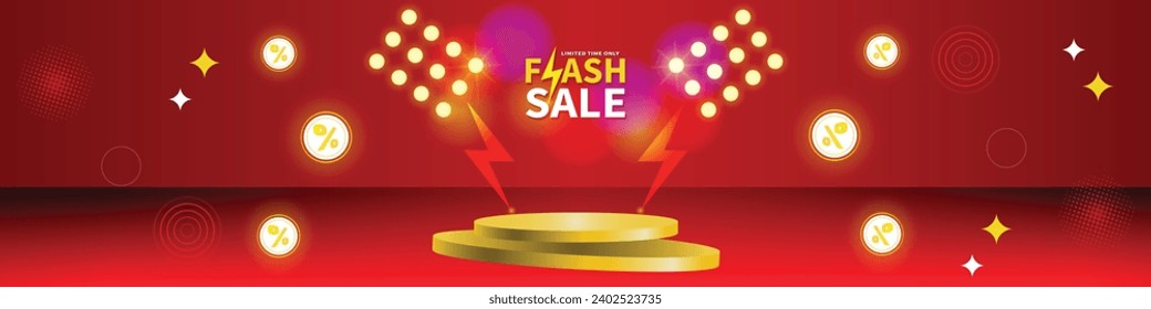 Sale banner template design . Super Sale, end of season special offer banner. vector illustration.