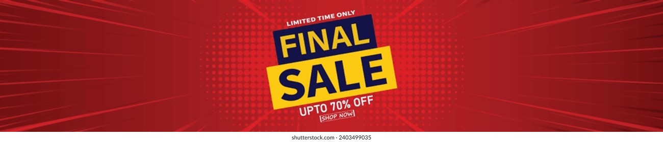 Sale banner template design . Super Sale, end of season special offer banner. vector illustration.