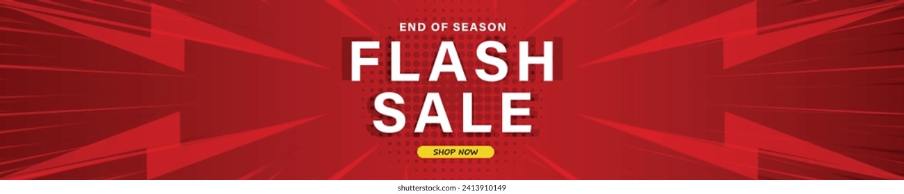 Sale banner template design . Super Sale, end of season special offer banner. vector illustration.