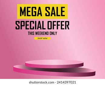 Sale banner template design . Super Sale, end of season special offer banner. vector illustration.