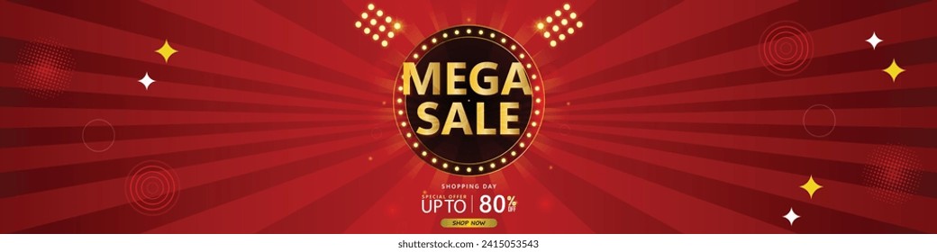 Sale banner template design . Super Sale, end of season special offer banner. vector illustration.