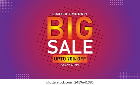 Sale banner template design . Super Sale, end of season special offer banner. vector illustration.