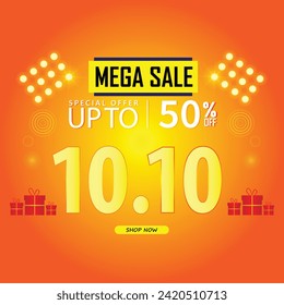 Sale banner template design . Super Sale, end of season special offer banner. vector illustration.