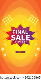 Sale banner template design . Super Sale, end of season special offer banner. vector illustration.