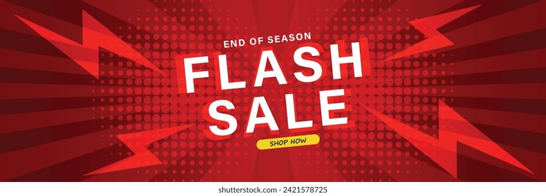 Sale banner template design . Super Sale, end of season special offer banner. vector illustration.