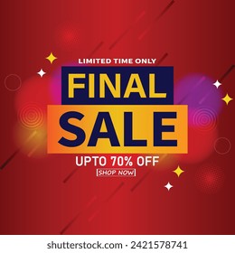 Sale banner template design . Super Sale, end of season special offer banner. vector illustration.