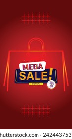 Sale banner template design . Super Sale, end of season special offer banner. vector illustration.