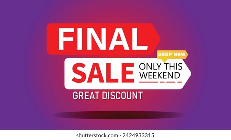 Sale banner template design . Super Sale, end of season special offer banner. vector illustration.