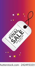 Sale banner template design . Super Sale, end of season special offer banner. vector illustration.