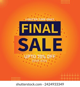 Sale banner template design . Super Sale, end of season special offer banner. vector illustration.