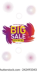 Sale banner template design . Super Sale, end of season special offer banner. vector illustration.