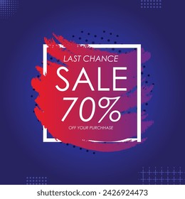 Sale banner template design . Super Sale, end of season special offer banner. vector illustration.