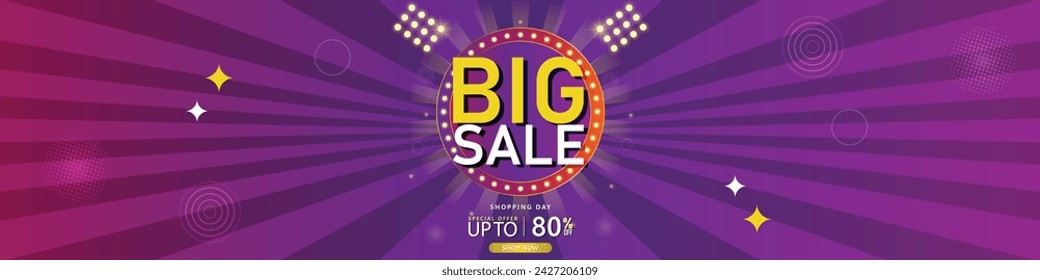 Sale banner template design . Super Sale, end of season special offer banner. vector illustration.