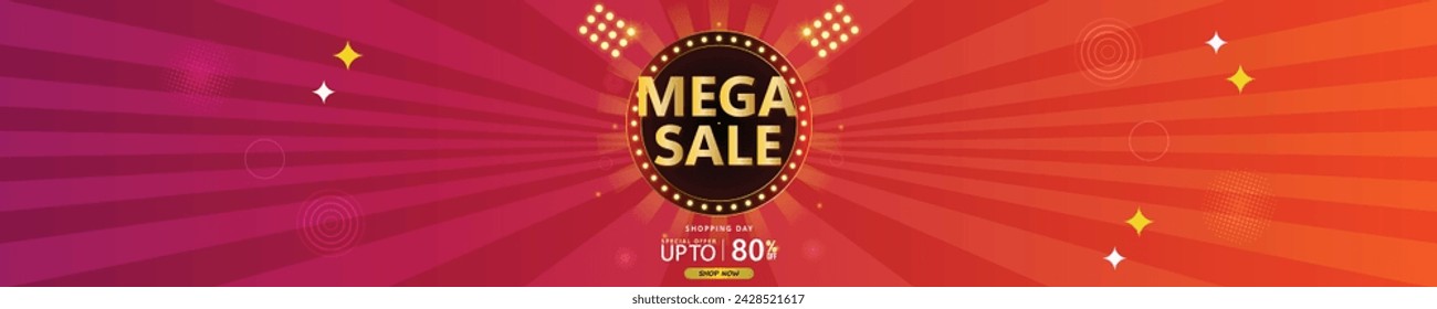 Sale banner template design . Super Sale, end of season special offer banner. vector illustration.