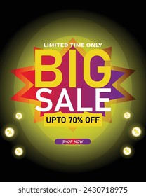 Sale banner template design . Super Sale, end of season special offer banner. vector illustration.