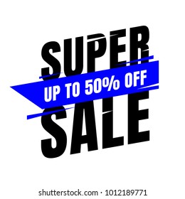 Sale banner template design. Vector illustration