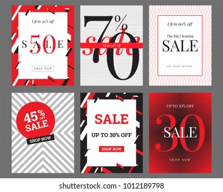 Sale banner template design. Vector illustration