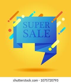Sale banner template design. Vector illustration.