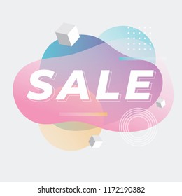 Sale banner template design. vector