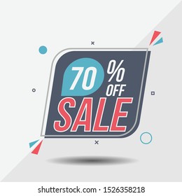 Sale Banner Template Design. Vector Illustration