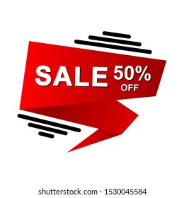 sale banner template design vector