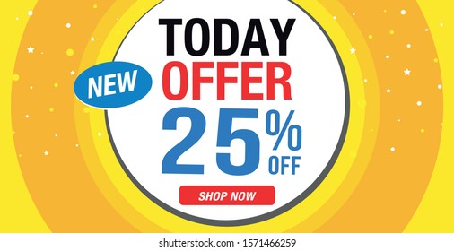 Sale banner template design, Vector illustration.