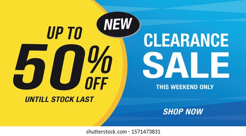 Sale banner template design, Vector illustration.