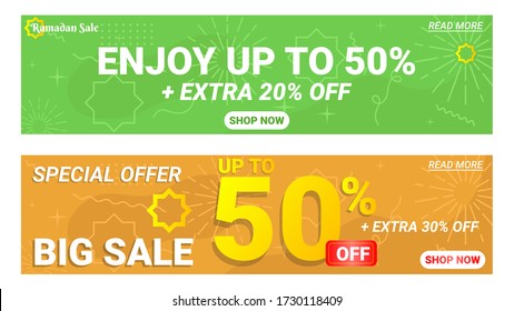 VECTOR DE DISEÑO DE PLANTILLAS DE BANNER DE VENTA. GRAN BANNER DE VENTA. PARA WEB, IMPRIMIR.