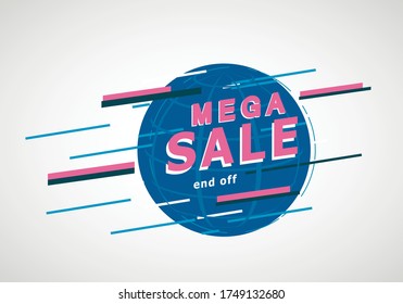Diseño de plantillas de banner de venta. Ilustración del vector