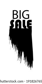 Diseño de plantillas de banner de venta. Ilustración aislada moderna monocroma vectorial.