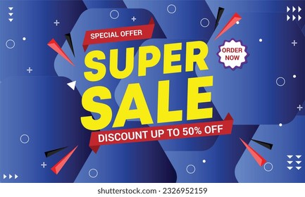 sale banner template design vector image speciall offer super sale banner. 
poster big sale special offer discounts Vector illustration.