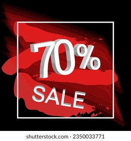 sale banner template design. Vector