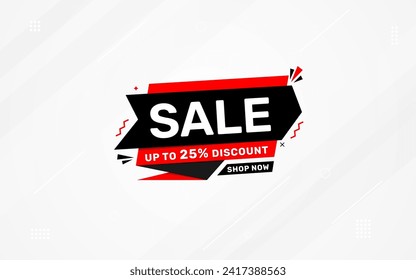 Sale banner template design vector illustration, Special offer sale tag,  sale offer banner. Sale Discount template for marketing promotion, retail, store, shop, online store, or website.