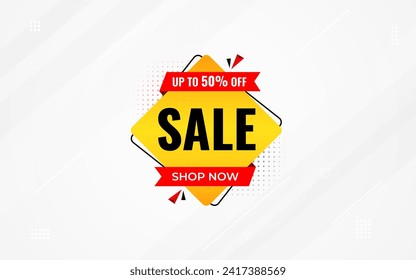 Sale banner template design vector illustration, Special offer sale tag,  sale offer banner. Sale Discount template for marketing promotion, retail, store, shop, online store, or website.