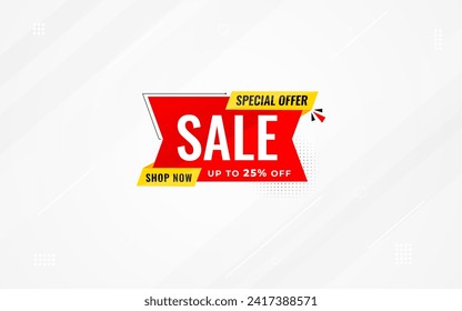 Sale banner template design vector illustration, Special offer sale tag,  sale offer banner. Sale Discount template for marketing promotion, retail, store, shop, online store, or website.