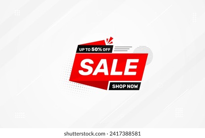 Sale banner template design vector illustration, Special offer sale tag,  sale offer banner. Sale Discount template for marketing promotion, retail, store, shop, online store, or website.