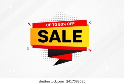 Sale banner template design vector illustration, Special offer sale tag,  sale offer banner. Sale Discount template for marketing promotion, retail, store, shop, online store, or website.