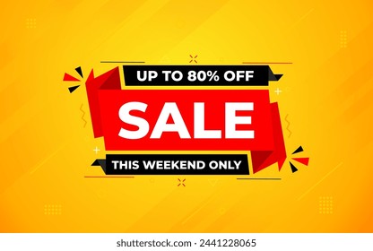 Sale banner template design vector illustration, Special offer sale tag, sale offer banner. Sale Discount template for marketing promotion, retail, store, shop, online store, or website.