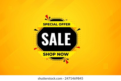 Sale banner template design vector illustration, Special offer sale tag,  sale offer banner. Sale Discount template for marketing promotion, retail, store, shop, online store, or website.