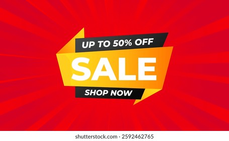 Sale banner template design vector illustration, Special offer sale tag, sale offer banner. Sale Discount template for marketing promotion, retail, store, shop, online store, or website.