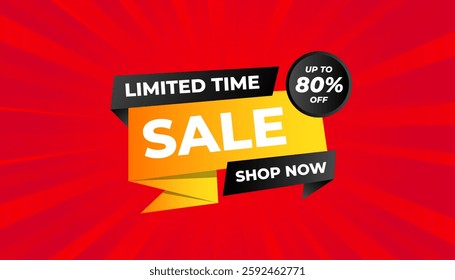 Sale banner template design vector illustration, Special offer sale tag, sale offer banner. Sale Discount template for marketing promotion, retail, store, shop, online store, or website.