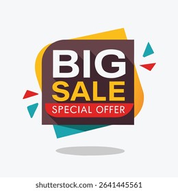 Sale banner template design vector illustration, Special offer sale tag,  sale offer banner. Sale Discount template for marketing promotion, retail, store, shop, online store, or website.