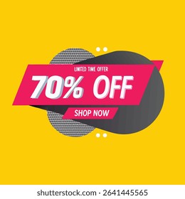 Sale banner template design vector illustration, Special offer sale tag,  sale offer banner. Sale Discount template for marketing promotion, retail, store, shop, online store, or website.