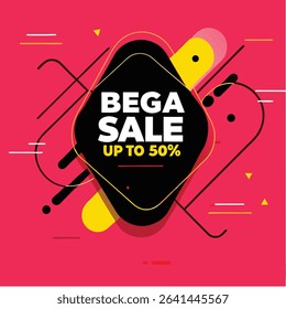 Sale banner template design vector illustration, Special offer sale tag,  sale offer banner. Sale Discount template for marketing promotion, retail, store, shop, online store, or website.
