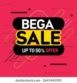 Sale banner template design vector illustration, Special offer sale tag,  sale offer banner. Sale Discount template for marketing promotion, retail, store, shop, online store, or website.