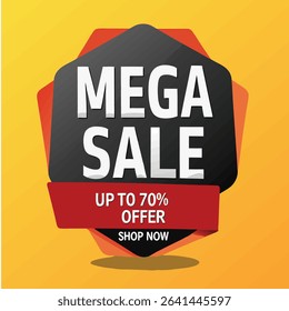 Sale banner template design vector illustration, Special offer sale tag,  sale offer banner. Sale Discount template for marketing promotion, retail, store, shop, online store, or website.