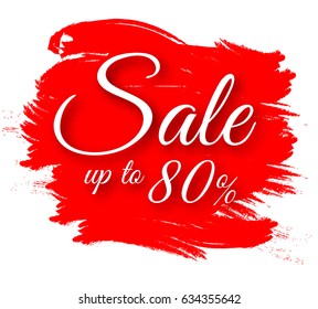 Sale banner template design. vector illustration. Vector Typography Banner Design Concept On Texture Rough Background