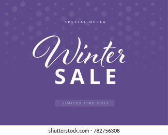 Sale banner template design. Vector illustration.