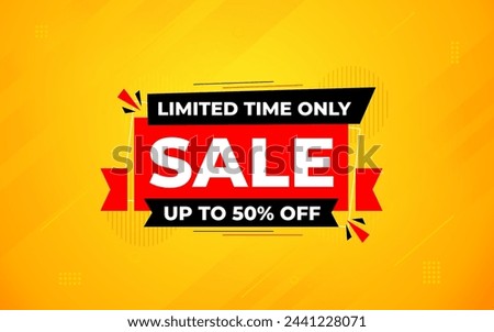 Sale banner template design vector illustration, Special offer sale tag, sale offer banner. Sale Discount template for marketing promotion, retail, store, shop, online store, or website.