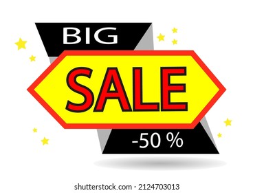 Sale banner template design.Special offer final sale banner, up to 50% off. Modern concept design. Banner with offer badge. Vector illustration.